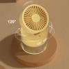 PIPOEI Mini Desktop Water Cooling Spray Fan, USB Fan,3 Speed,Quiet Operation, Portable Misting Fan with 350ML Water Tank for Home Office Camping Yellow view 2