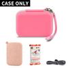 Case Compatible with HP Sprocket Select Portable/ 2nd Edition Instant Photo Printer, Travel Carrying Organizer Holder Fits for Zink Photo Paper, USB Cable and More Accessories (Box Only)- Pink view 3