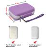Case Compatible with HP Sprocket Portable 2x3/ Select 2.3x3.4/ 2nd Edition Printer, Travel Carrying Organizer Holder Fits for Zink Photo Paper, USB Cable and More Accessories (Box Only) - Purple view 2