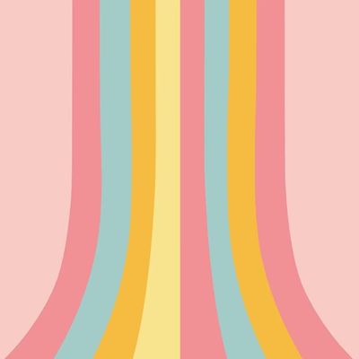 FiVan Boho Groovy Backdrop 6.5x5ft Pink Rainbow Slide Party Background Bohemian Party Sign Scene Setters Wall Decoration Supplies for Indoor Outdoor Use W-7930