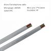 Coorle Telephone Cable 8P8C with RJ45 Plug Voice Data Transmission Flat Phone Cord Grey- 2M/ 7FT 10Pcs view 4