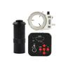 16MP HD 1080P 720P 60FPS Industrial Digital Video Microscope Camera TF HDMI Output & 100X C-Mount Lens Whit 56-LED Adjustable Ring Light view 1