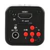 16MP HD 1080P 720P 60FPS Industrial Digital Video Microscope Camera TF HDMI Output & 100X C-Mount Lens Whit 56-LED Adjustable Ring Light view 4