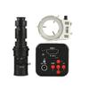 16MP HD 1080P 720P 60FPS Industrial Digital Video Microscope Camera TF HDMI Output & 500X C-Mount Lens Whit 56-LED Adjustable Ring Light view 1