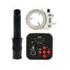 16MP HD 1080P 720P 60FPS Industrial Digital Video Microscope Camera TF HDMI Output & 300X C-Mount Lens Whit 56-LED Adjustable Ring Light view 1