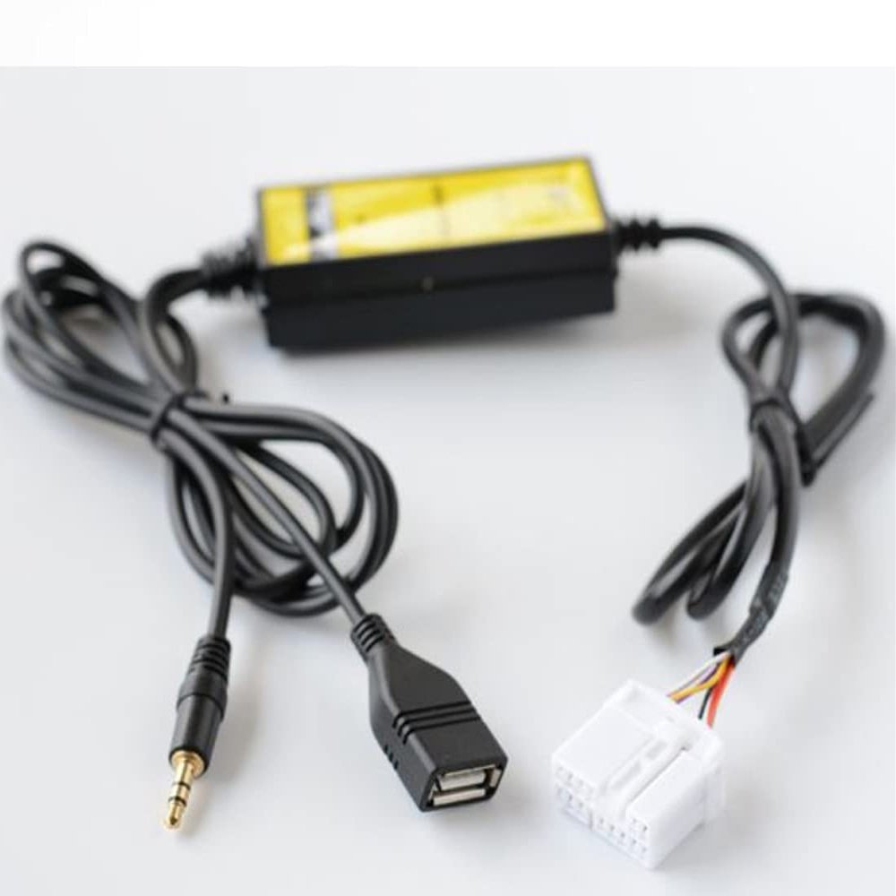 colorparts2016 Car AUX USB Adapter CD Changer MP3 Player Audio Interface Cable Compatible with Honda Accord Odyssey Civic CRV Poilt