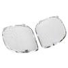 YDLMT 2 Pcs Left Right Tri-Line Fairing Speaker Grills Cover Trim Compatible With 2015-later Harley Road Glide (Chrome+White) view 3