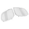 YDLMT 2 Pcs Left Right Tri-Line Fairing Speaker Grills Cover Trim Compatible With 2015-later Harley Road Glide (Chrome+White) view 4