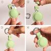 KEEPXYZ Genuine Leather Keychain Holder Compatible with iTag, Secure for iTag Keychain Holder Case Cover Key Chain Ring Accessories - Green V1.0 view 2