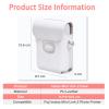 MUZIRI KINOKOO Mini Link 2 Case Compatible for Fuji Instax Link 2 Photo Printer PU Leather Protective Cover in White view 3