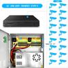 OOSSXX 18 Channel 12 Volt DC Output 30A CCTV Distributed Power Supply Box for Security Camera with AC Plug and Lock for Security Cameras, DVRs, CCTV Power Supply (30A 18-Channel) view 2