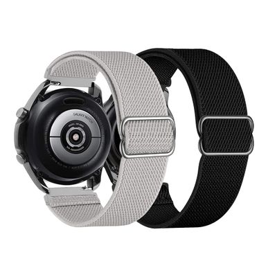 YEEJOK 22mm Watch Bands Nylon Men Women Compatible for Garmin Venu 3/2, Vivoactive 4, Compatible for Fossil Gen 6/5E 44mm Straps, Galaxy Watch 3 45mm/ Gear S3 Stretch Adjustable Elastic Wristbands