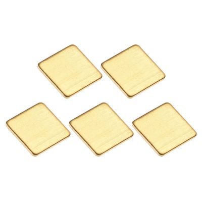 DMiotech 5 Pack 12 x 12 x 1mm IC Chips Heatsink Copper Pad Thermal Kit Cooler Shim for PC Laptop