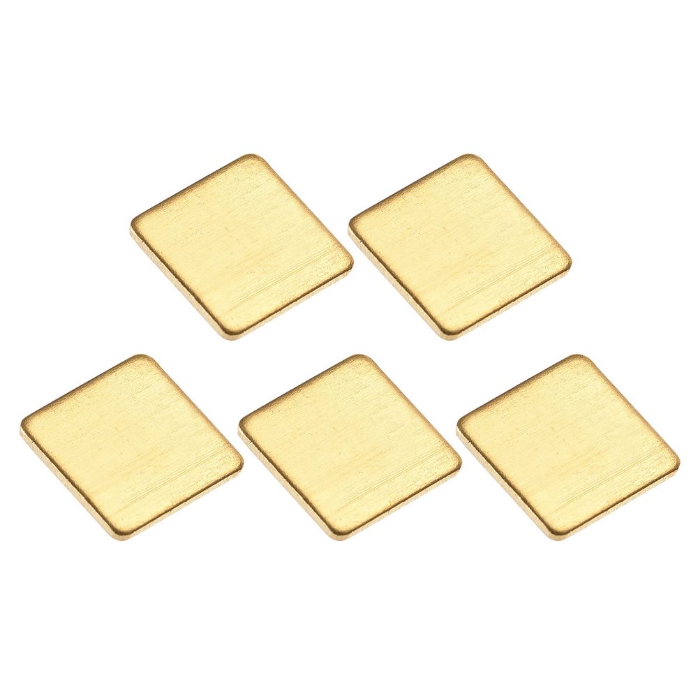 DMiotech 5 Pack 12 x 12 x 1mm IC Chips Heatsink Copper Pad Thermal Kit Cooler Shim for PC Laptop
