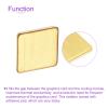 DMiotech 5 Pack 12 x 12 x 1mm IC Chips Heatsink Copper Pad Thermal Kit Cooler Shim for PC Laptop view 4