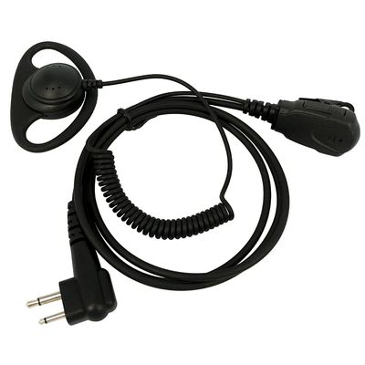 2 Pin D Shape Curve Earpiece Headset Mic for Motorola GP88 GP300 GP308 GP2000 CP140 CP200 CP300 CLS1450 EP450 Walkie Talkie