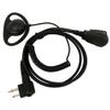 2 Pin D Shape Curve Earpiece Headset Mic for Motorola GP88 GP300 GP308 GP2000 CP140 CP200 CP300 CLS1450 EP450 Walkie Talkie view 1