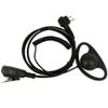 2 Pin D Shape Curve Earpiece Headset Mic for Motorola GP88 GP300 GP308 GP2000 CP140 CP200 CP300 CLS1450 EP450 Walkie Talkie view 3