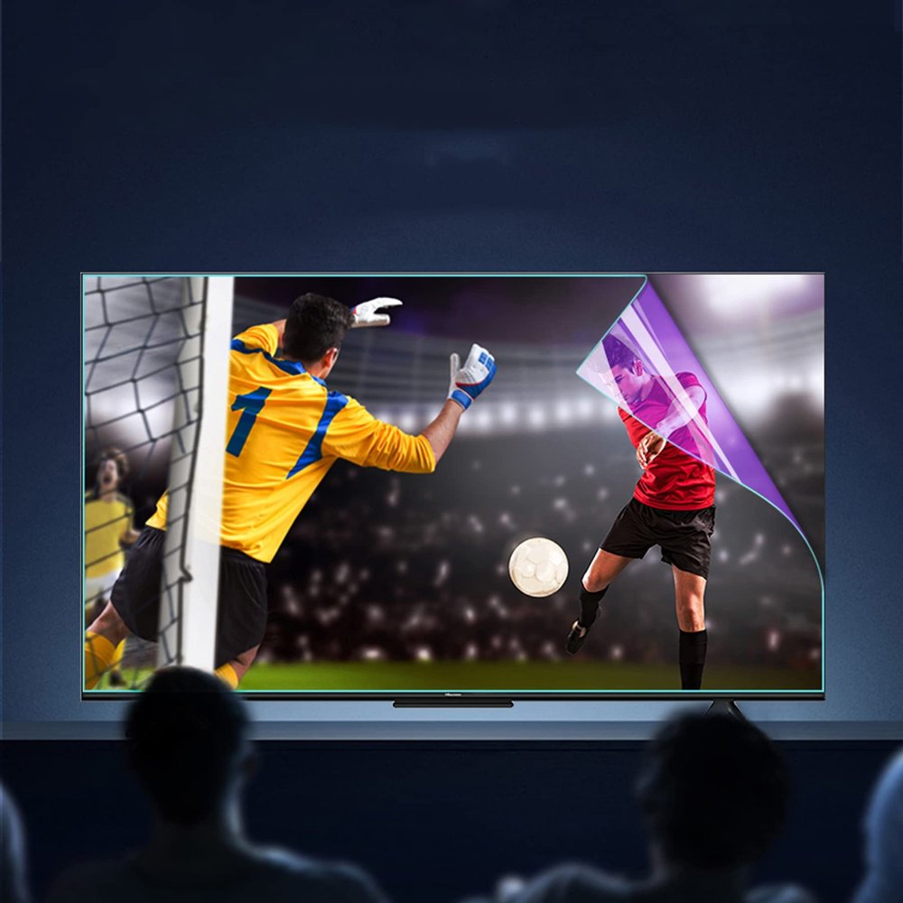 WLWLEO Anti Glare TV Screen Protector Frosted Film 32-75 inch Display Blue Light Blocking Screen Filter Anti-UV Eye Protection Film for Samsung/Sony/Hisense/Sharp etc,70" W1561H900mm