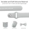 AK Silicone Bands Compatible with Fitbit Versa 2 / Fitbit Versa/Versa Lite/Versa SE Bands for Women Men, Classic Soft Straps Replacement Sport Wristbands for Fitbit Versa 2 Smart Watch (Gray) view 3