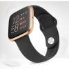 AK Silicone Bands Compatible With Fitbit Versa 2 / Versa Lite / SE, Classic Soft Straps Replacement Sport Wristbands for Women Men (Black) view 4
