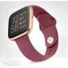 AK Silicone Bands Compatible with Fitbit Versa 2, Classic Soft Straps Replacement Sport Wristbands for Women & Men (Wine Red) view 4