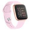 AK Silicone Bands Compatible with Fitbit Versa 2 / Fitbit Versa/Versa Lite/Versa SE Bands for Women Men, Classic Soft Straps Replacement Sport Wristbands for Fitbit Versa 2 Smart Watch (Pink) view 1