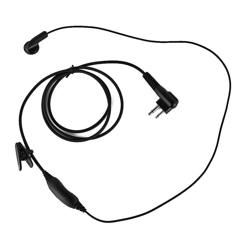 2-Pin PTT/VOX Switch Headset Earpiece Walkie Talkie Earpiece for Motorola Radio CP040, CP88, CP100, CP110, CP125, CP140, CP150 GP68, GP88, GP88S, GP280, GP300, GP308 Radio Earpiece