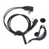 2 PIN Earpiece Headset PTT MIC Ear Hook Walkie Talkie Earbud Interphone Earphone Earpiece for BAOFENG UV5R/KENWOOD/HYT view 1
