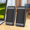 Sxdthy Computer Speakers, Mini Speaker with USB Powered 3.5 mm AUX-in Portable Speaker (Color : Black) view 3