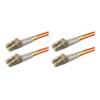 SpeedyFiberTX - 2-Pack 95 Meter Multimode OM1 Duplex LC to LC Fiber Patch Cable, Corning OM1 62.5/125 Optical Fiber, Orange Riser OFNR Cable Jacket view 1