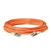 SpeedyFiberTX - 2-Pack 95 Meter Multimode OM1 Duplex LC to LC Fiber Patch Cable, Corning OM1 62.5/125 Optical Fiber, Orange Riser OFNR Cable Jacket view 3