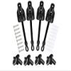 Medduw Sun Shade Parts Bungee Kit and End Cap,Weather Resistance,for Coolaroo Exterior Roller Shade,Outdoor Blinds,Roller Shades (Bungee Kit-2 Sets, Black) view 2