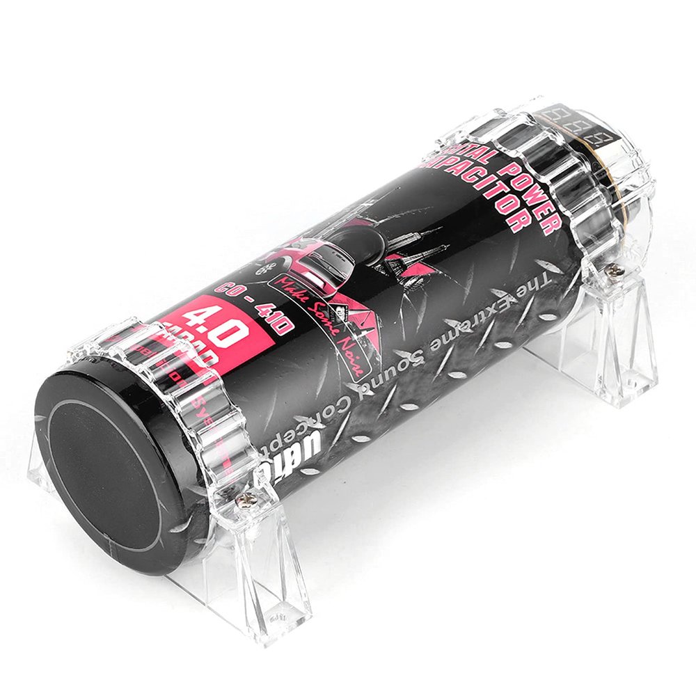 Power Capacitor, Rustproof 4 Farad Digital Capacitor Aluminium Alloy for Car