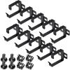 10 Pieces Server Rack Cable Management D Ring Hooks Cable Hooks Black Cable Management Rack Wire Organizer Cable Organizers Vertical Rack Mount Server Rack Accessories for Network Cables Fiber Optic view 1