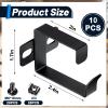 10 Pieces Server Rack Cable Management D Ring Hooks Cable Hooks Black Cable Management Rack Wire Organizer Cable Organizers Vertical Rack Mount Server Rack Accessories for Network Cables Fiber Optic view 2