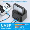 GODO USB 3.0 to SATA III Mini Dual Bay External Hard Drive Docking Station for 2.5/3.5 inch HDD SSD,Support Offline Clone,Hot Pluggable,UASP (5 Gbps) and Max view 4