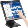 MUNBYN 17-inch POS-Touch-Screen-Monitor, POS-System-for-Small-Business, Multi-Touch Monitor, 400 nits True Flat Seamless Capacitive LED, VGA/HDMI Input for Office, POS, Restaurant, No Driver Required view 1