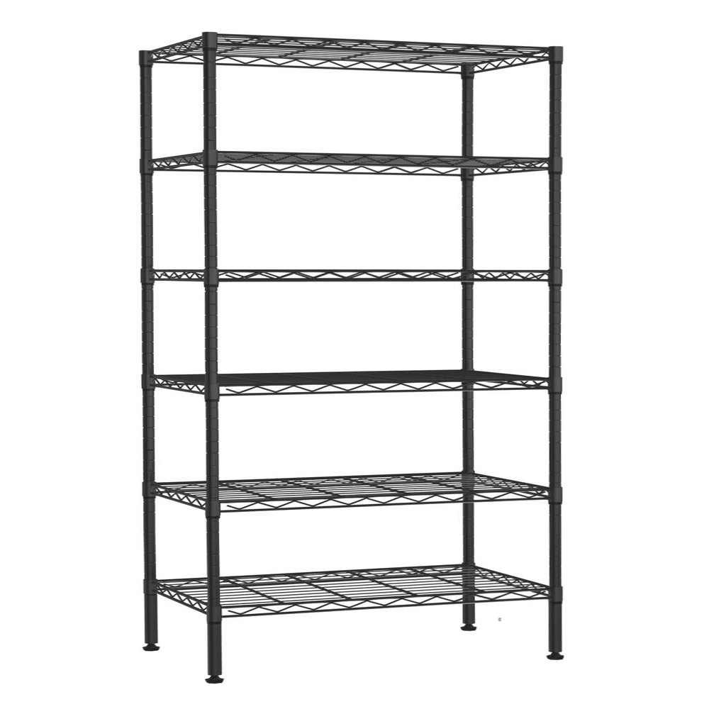 6 Tier Storage Shelves Rack, Adjustable Wire Shelving 23 x 13 x 59
