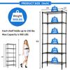 6 Tier Storage Shelves Rack, Adjustable Wire Shelving 23 x 13 x 59 view 3