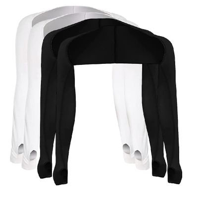 4 Pieces UV Sun Protective Cooling Shawl Arm Sleeve with Thumb Hole for Women Men Cycling Driving Sports Golf Sleeves Arm Cover Shrug