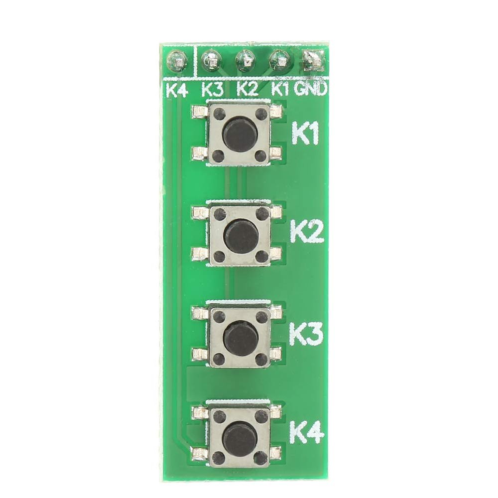 4 Key Keyboard Module Push Button Switch 4 Key Universal Switch Module Keyboard Board for DIY Accessory Kit DC 0-48V