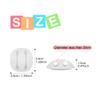 Shintop Cable Clips, 6 Pack White Double Cord Holder Adhesive Cord Management Wire Organizer for Organizing Desk Nightstand Car Phones Chargers view 2