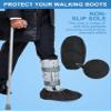 Janmercy 10 Pcs Fracture Walking Boot Cover Recovery Shoes Covers Waterproof Rain for Walking Boot Brace Orthopedic Cover with Rubber Sole Reusable(X-Large) view 4