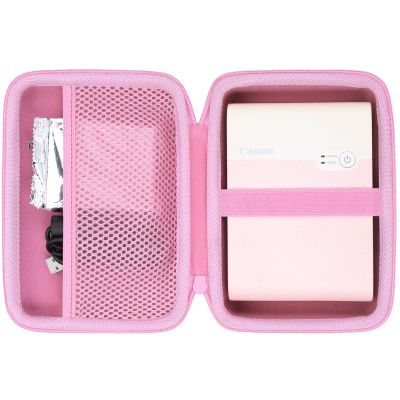 co2CREA Hard Travel Case Replacement for Canon SELPHY QX20 / QX10 Portable Square Photo Printer (Pink Case)