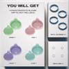 4 Pack Airtag Holder, Apple Air Tag Waterproof Case with Keychain, Holder for Apple Airtag GPS Tracker,Shockproof & Dustproof Airtag Holders for Pet Tracking, Bags, Kids, Keys, Luggage4 Colors view 4