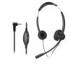Sanpyl Telephone Headset with Microphone Noise Canceling, Wired Binaural Headsets with 2.5mm Plug and Volume Control, Corded Headphones with Mic for Call Center, Business view 1