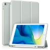 Akkerds Case Compatible with iPad 10.2 Inch 2021/2020/2019, for iPad 9th/8th/7th Generation Case with Pencil Holder, Protective Case with Soft TPU Back, Auto Sleep/Wake Cover, Light Grey view 1