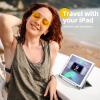 Akkerds Case Compatible with iPad 10.2 Inch 2021/2020/2019, for iPad 9th/8th/7th Generation Case with Pencil Holder, Protective Case with Soft TPU Back, Auto Sleep/Wake Cover, Light Grey view 2