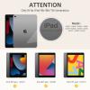 Akkerds Case Compatible with iPad 10.2 Inch 2021/2020/2019, for iPad 9th/8th/7th Generation Case with Pencil Holder, Protective Case with Soft TPU Back, Auto Sleep/Wake Cover, Light Grey view 3